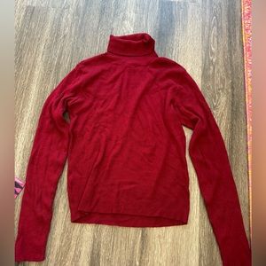 Brandy Melville burgundy turtle neck